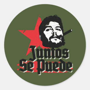 Che Guevara Revolutionary Quote Juntos Se Puede Classic Round Sticker