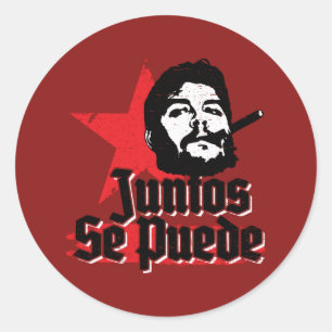 Che Guevara Revolutionary Quote Juntos Se Puede Classic Round Sticker