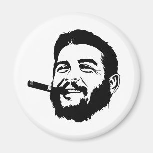 Che Guevara with Cigar Portrait Magnet