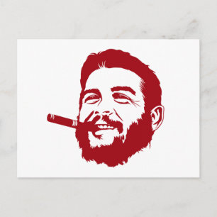 Che Guevara with Cigar Portrait Postcard