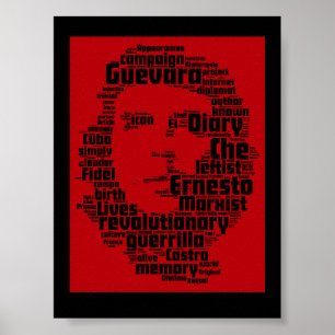 Che Guevara word cloud print