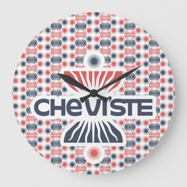 Che viste vers 2024 by MASANSER PIXELAT Large Clock (Front)