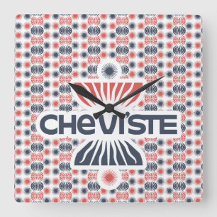 Che viste vers 2024 by MASANSER PIXELAT Square Wall Clock