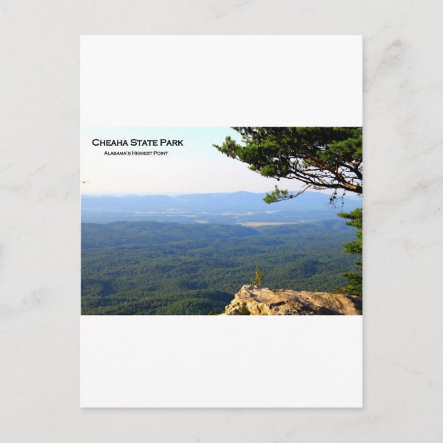 CHEAHA STATE PARK - ALABAMA'S HIGHEST POINT POSTCARD (Front)