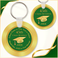 Cheap 45th Class Reunion Souvenirs, Green and Gold