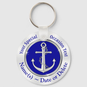 Cheap Anchor Party Favours, Nautical Keychains