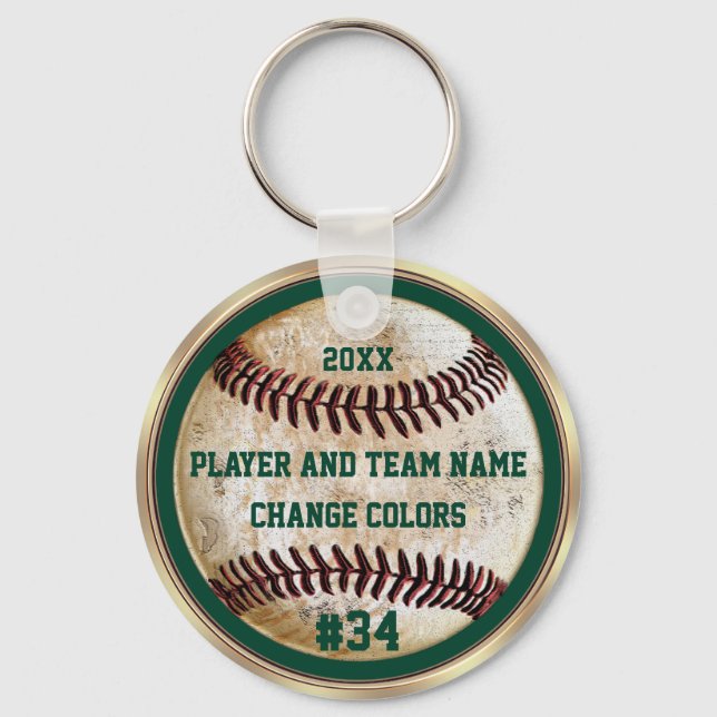 Cheap Baseball Gifts, Cool Keychains Personalised (Front)