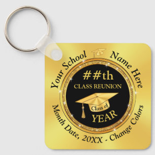 Cheap Black and Gold, Class Reunion Gift Ideas,  Key Ring