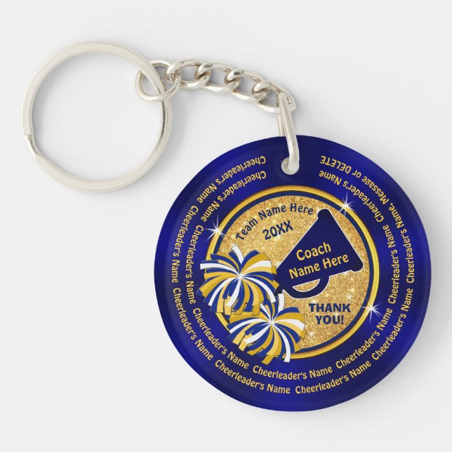 Cheap, Cheer Coach Gift Ideas, ALL Cheerleaders Key Ring (Front)