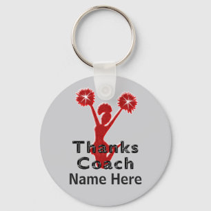Cheap Cheer Coach Gifts PERSONALIZED Key Ring