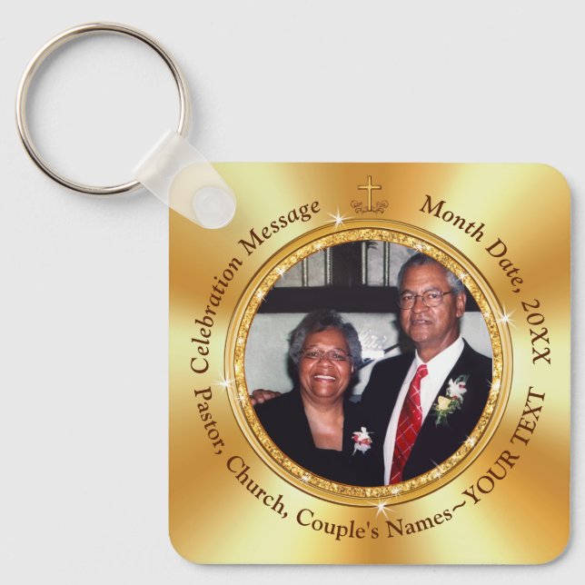 Cheap Christian, Personalised Photo Party Favours, Key Ring (Front)