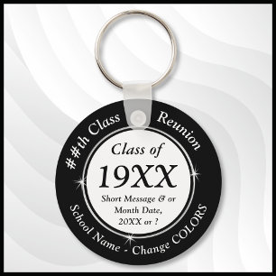Cheap Class Reunion Gift Ideas, Black and White or Key Ring