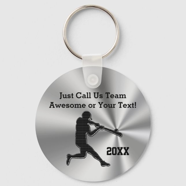 CHEAP Customisable Baseball Keychains for TEAM (Front)