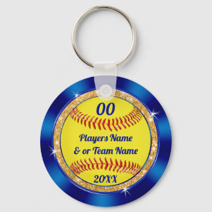Cheap Cute Softball Team Gift Ideas Personalized Key Ring