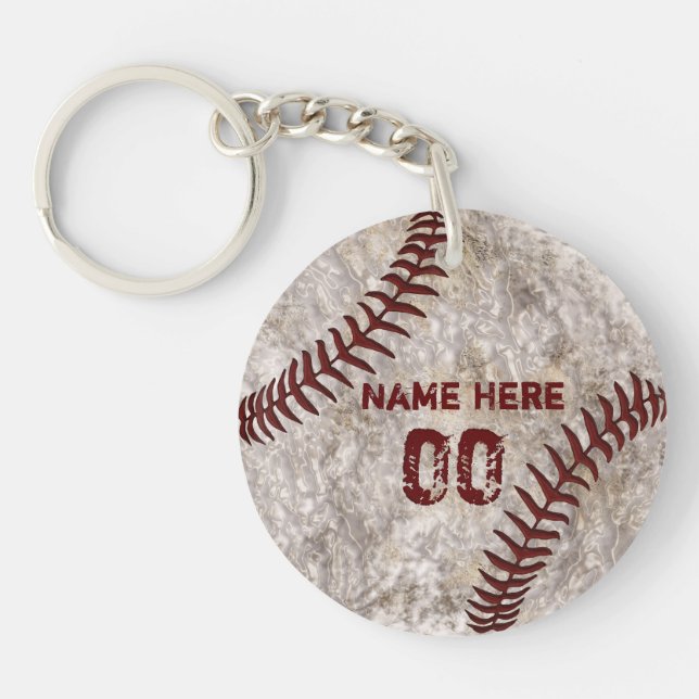Cheap End of Season Gifts for Baseball Players Key Ring (Front)