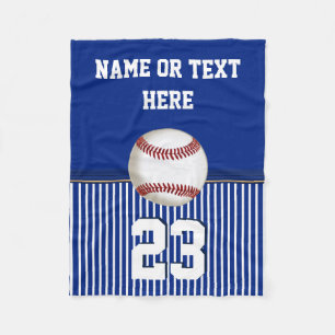 Cheap Personalised Baseball Fleece Throw Blanket