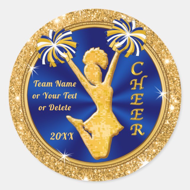 Cheap Personalised Cheerleading Stickers (Front)