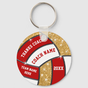 Cheap Personalised Volleyball Coach Gifts Key Ring