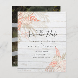 CHEAP Photo Save Dates PAMPAS GRASS Terracotta