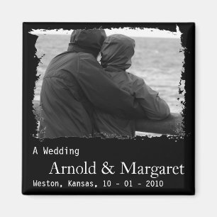 Cheap Photo Save the Date Magnet
