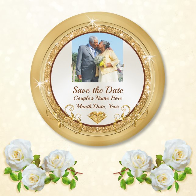 Cheap Save the Dates, Save the Date Photo Magnets (Photo Save the Date Magnets. Cheap save the date magnets. 50th anniversary save the date magnets. )
