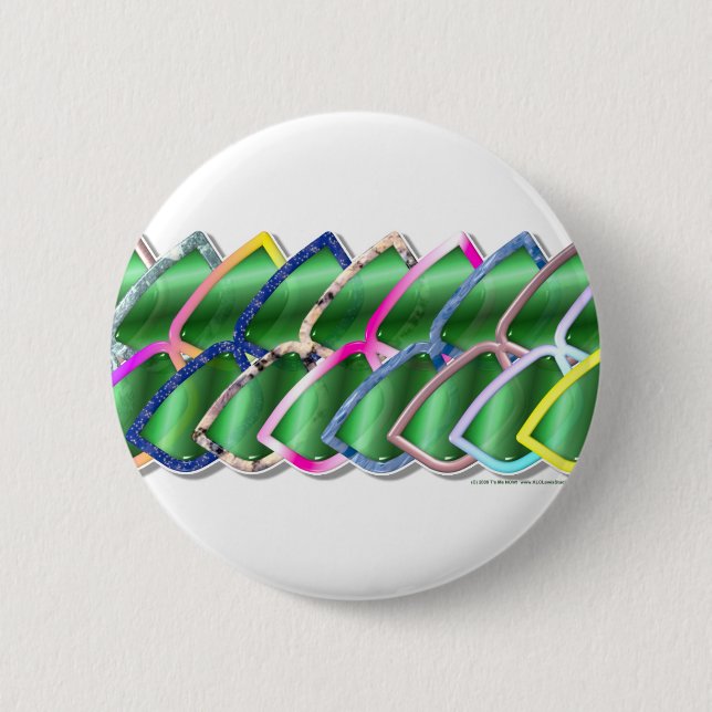 Cheap Sunglasses 6 Cm Round Badge (Front)