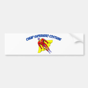 Cheap Superhero Costume Bumper Sticker