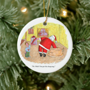 Cheap Toy round ceramic ornament