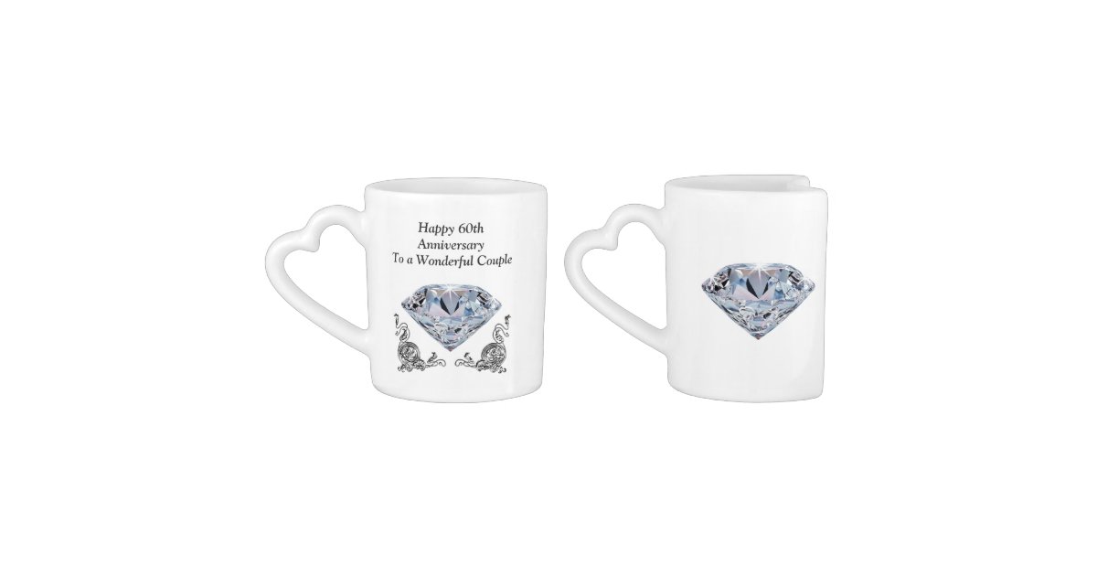 Cheap Unique Diamond Wedding Anniversary Gifts Coffee Mug Set Zazzle
