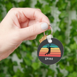 cheap volleyball giveaway Spike inexpensive bulk   Key Ring