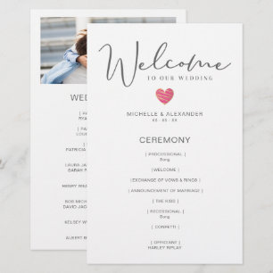 Cheap Wedding Grey Whimsical Photo Hot Pink Heart