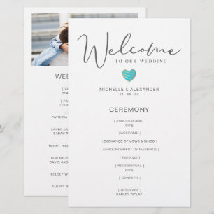 Cheap Wedding Grey Whimsical Photo Turquoise Heart