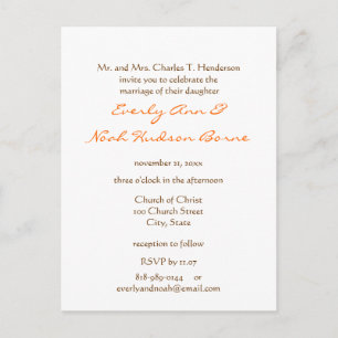 Cheap Wedding Invitation Postcards