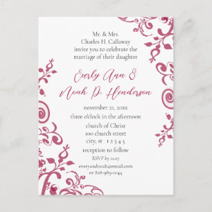 Cheap Wedding Invitation Postcards