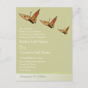 Cheap Wedding Invitation Postcards
