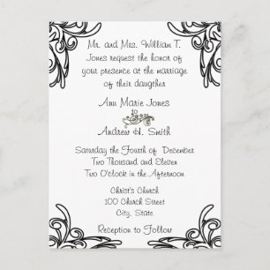 Cheap Wedding Invitation Postcards