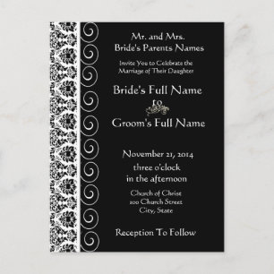 Cheap Wedding Invitation Postcards