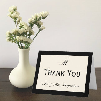 Cheap Wedding Thank You Cards Your Color Border