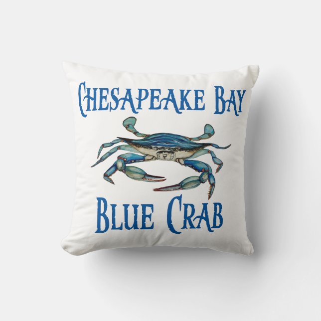 Cheapake Bay Blue Crab Cushion (Front)