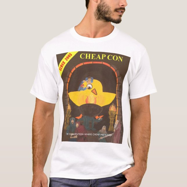Cheapcon Chick colour T-Shirt (Front)