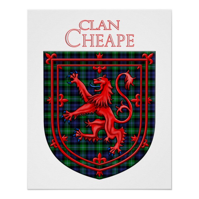 Cheape of Torosay Tartan Scottish Plaid Poster (Front)