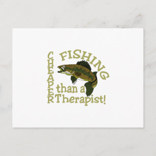 Cheaper Than A Therapist Postcard