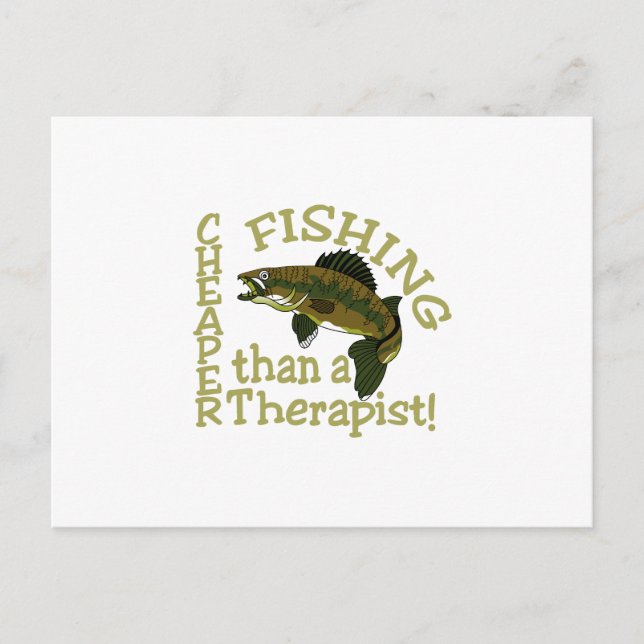 Cheaper Than A Therapist Postcard (Front)