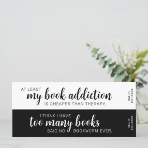 Cheaper Than Therapy: 2-in-1 Bookmarks