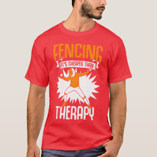 Cheaperhanherapy Funny Fencing Sports Humour boy T-Shirt