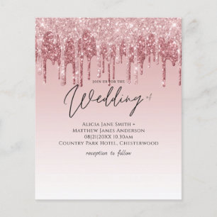 CHEAPEST Rose Gold Pink Glitter Wedding