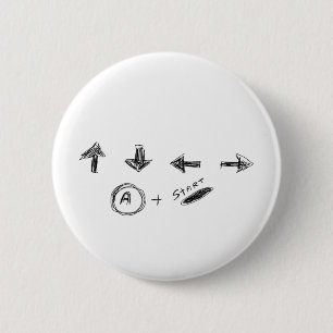 Cheat Code 6 Cm Round Badge