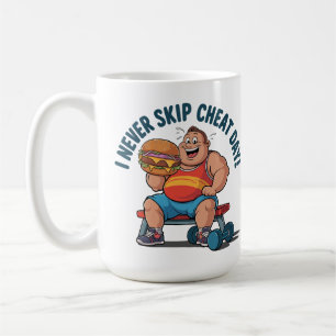 Cheat Day Champion: Gym Goals Reimagined! Coffee Mug
