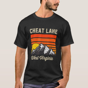Cheat Lake West Virginia Retro City State Usa T-Shirt
