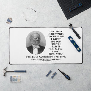 Cheat Me Won't Sue You Law Too Slow Ruin You Desk Mat